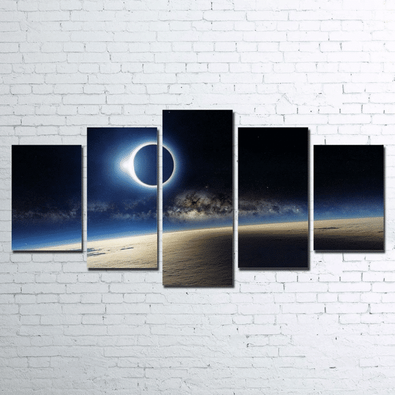 5-Piece Canvas Wall Art for Space Enthusiasts_4