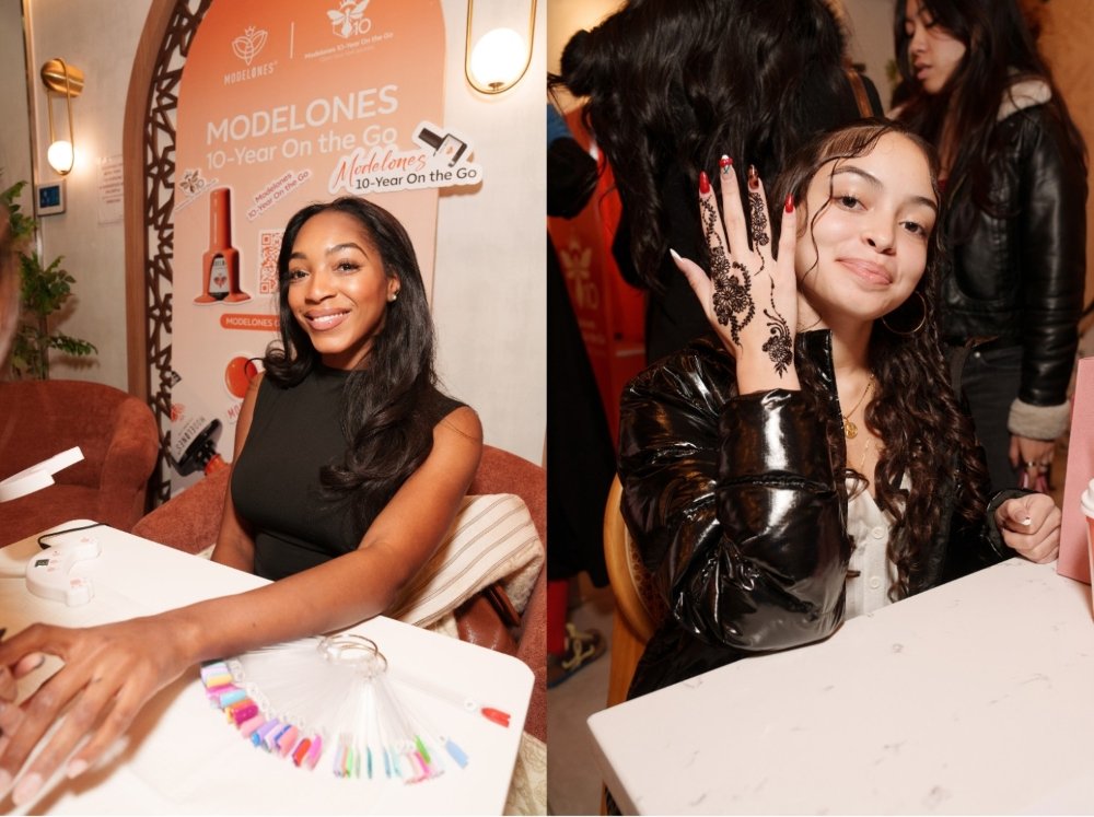 Modelones Brings Santa & ‘Paw-some’ Reindeer Pups to NYC Streets for Free Holiday Glam