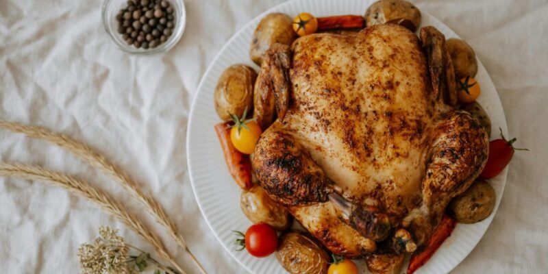 Roast chicken at a New York bistro