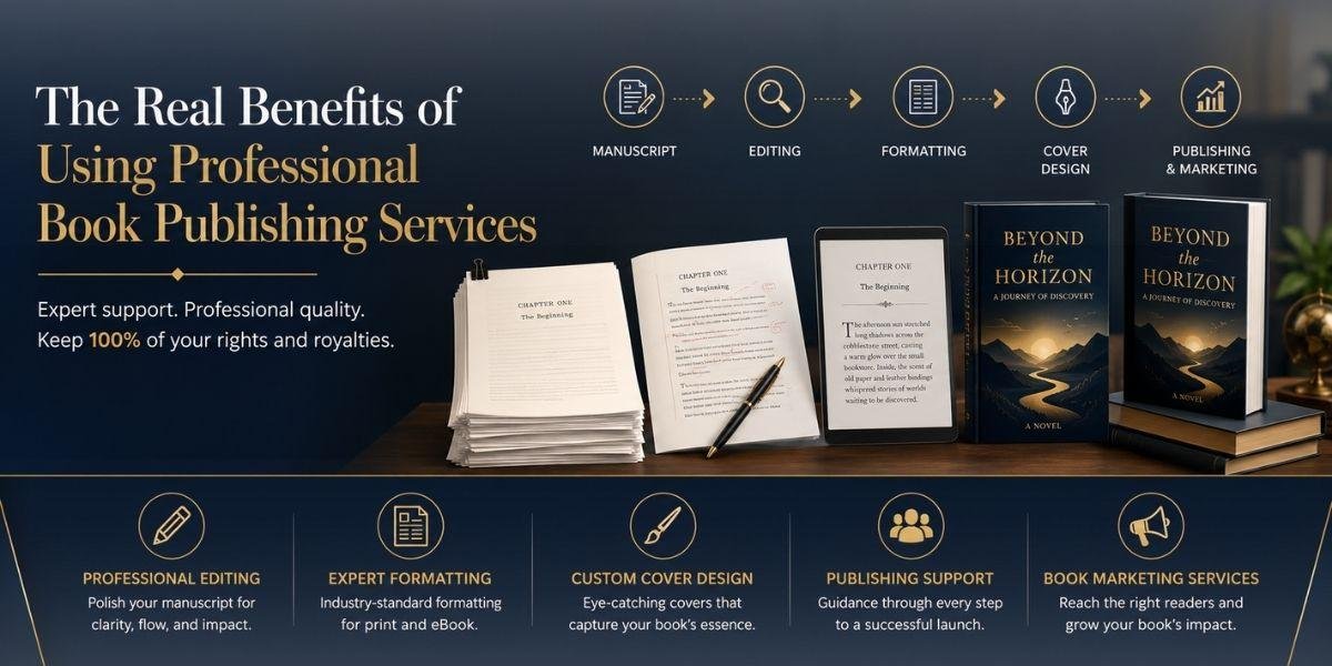The Real Benefits of Using Professional Book Publishing Services