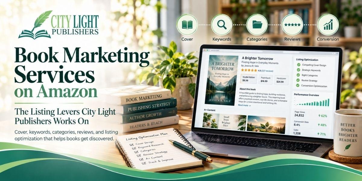 Book Marketing Services on Amazon, The Listing Levers City Light Publishers Works On