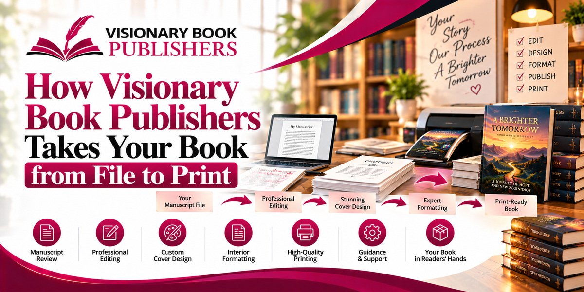 How Visionary Book Publishers Takes Your Book from File to Print